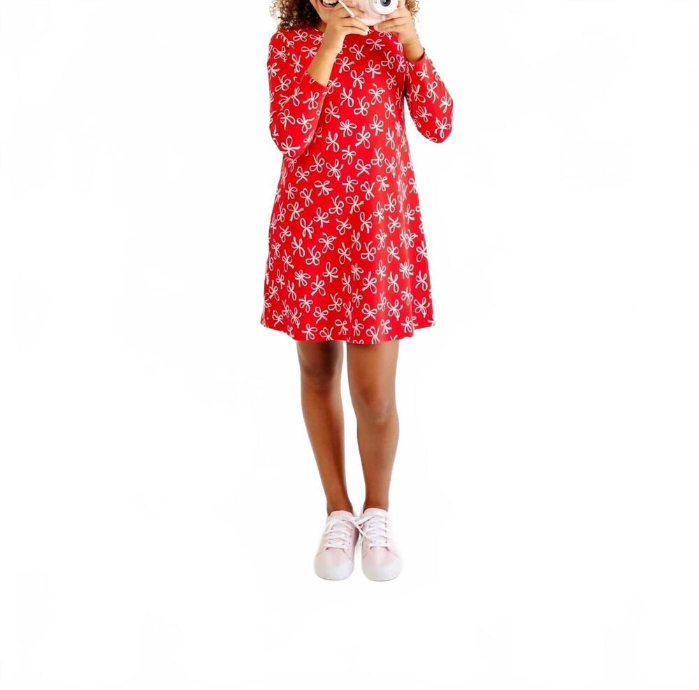 NEW BEAUFORT BONNET bustling bows polly play dress in red